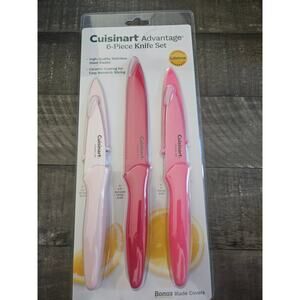 Cuisinart Knives Knife 6 Piece Prep Set Blade Guard Covers Multi Color Advantage